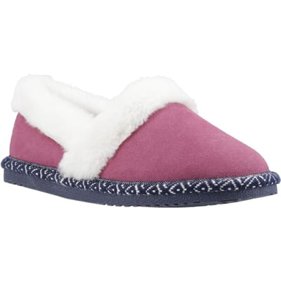 Hush Puppies Ariel Suède Dames Roze Slippers