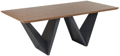 SINTRA - Eettafel - Donkere houtkleur - 100 x 200 cm - MDF
