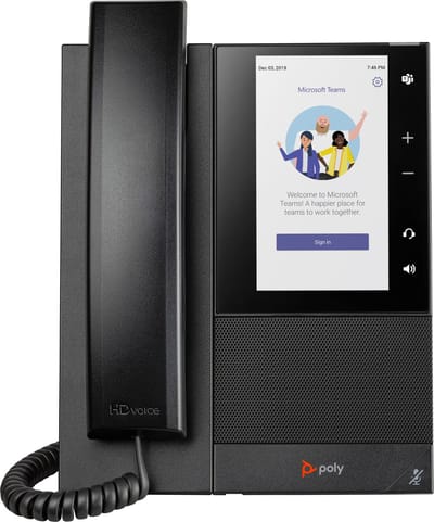 Poly CCX 505 Business Media Phone voor Microsoft Teams met PoE-ondersteuning
