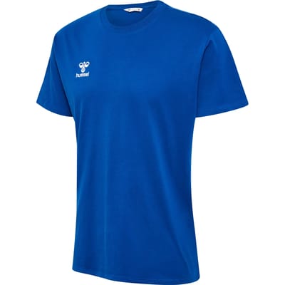Hummel Heren T-Shirt Ronde hals geborduurd logo Regular fit basis Sportshirt