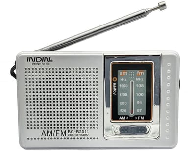 Dailygoods- FM-radio met ingebouwde luidspreker - Draagbare Radio - Helder Geluid - Geavanceerde Chip - Ideaal voor Reizen - ABS-Kunststof - Handradio