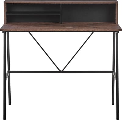 HARISON - Bureau - Donkere houtkleur - Spaanplaat