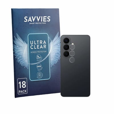 Savvies - Screenprotector voor Samsung Galaxy S26 Enterprise Edition (ALLEEN Camera Lens) - Folie Beschermfolie transparant 18 Stuks