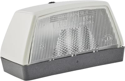 HELLA VALUEFIT Kentekenlamp - Halogeen - 6/24V / 12V - Opbouw/Schroefaansluiting - ADR/GGVS/ECE/SAE - Lenskleur: Transparent - rechts/links/Buiten - Aantal: 1 - 2KA 003 389-011