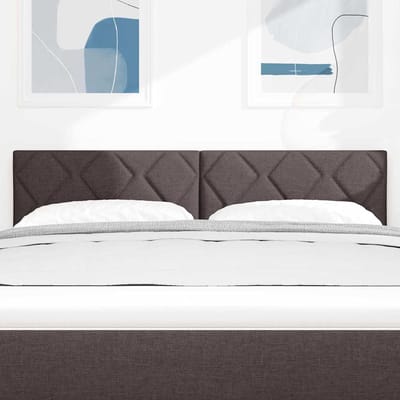 vidaXL - LED - Hoofdbord - Lichtgrijs - 160 - cm - Stof