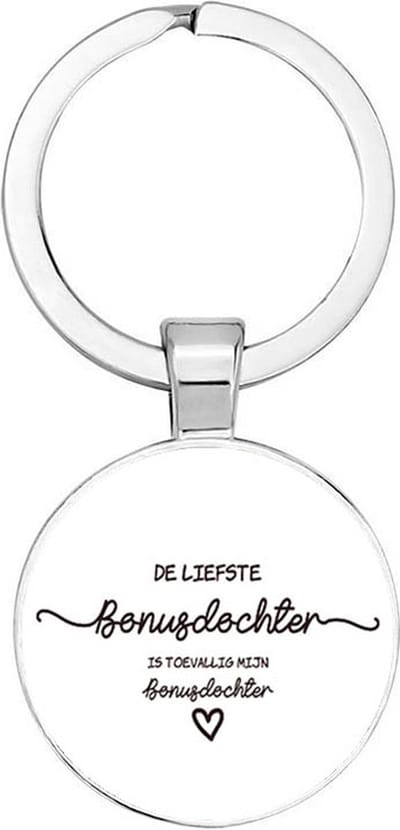 Akyol - De liefste bonusdochter Sleutelhanger - liefde - liefste bonusdochter - familielid - cadeautje voor dochter - familie - cadeau - verjaardag - kado - geschenk - gift - verrassing - liefste ooit - 2,5 x 2,5 CM