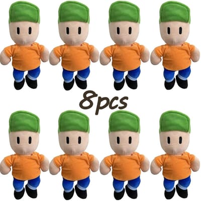 Peluches Stumble Guys Kawaii Anime Peluches Mignonnes Animaux en Peluche Doux Jouet Poupée Douce Oreillers Cadeau d'Anniversaire de Noël pour Enfants
