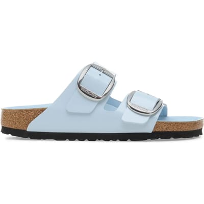 Natuurlijke suède leren sandalen met grote gesp Birkenstock Arizona