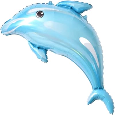 Grote Blauwe Dolfijn Folieballon - Dierenthema Feestdecoratie Verjaardag
