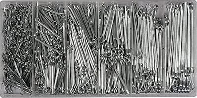Set van 1000 Splijkers Metaal Zilver Diverse Maten