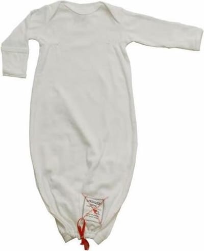 Lodger - New Born Hopper Cotton Americain Fifties Slaapzak/Pyjama Milk - Wit