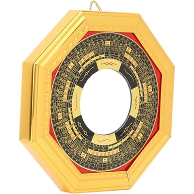 Traditionele Chinese Feng Shui BolleHolle Bagua Spiegel Voor Huis Bedrijf Geluk(Convex)