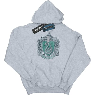 Harry Potter Jongens Slytherin Katoenen Hoodie (Sportgrijs)