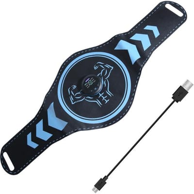 Stimulateur Musculaire EMS Tonifiant Abdominal Entraîneur ABS Sans Fil Recharge USB Ceinture Amincissante pour le Corps Perte de Poids Fitness Modelage Salle de Sport à Domicile belt