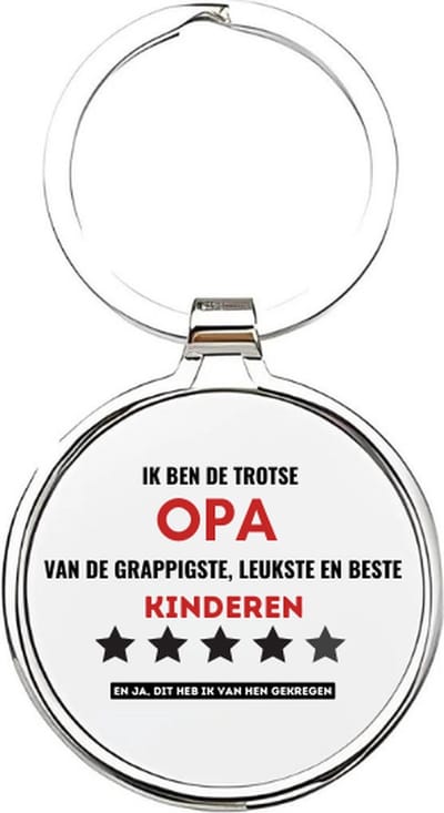 Akyol - ik ben een trotse opa van de grappigste, leukste en beste kleinkinderen ooit Sleutelhanger - Opa - de leukste opa - opa sleutelhanger - grootvader sleutelhanger - sleutelhanger voor opa - familie sleutelhanger - verjaardag - 4 x 7,5 CM