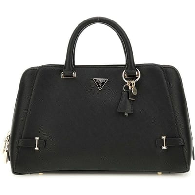 GUESS handtas schoudertas Rosalba Girlfriend Satchel Black zwart