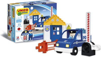 Unico Plus - Politieauto met politiebureau