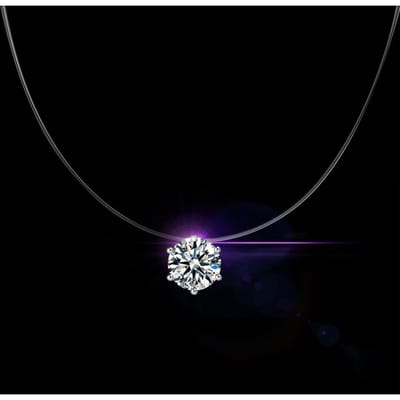 925 Sterling Zilver 6 Klauw Topkwaliteit Ketting Voor Vrouwen Mooi Feest Verjaardagscadeau Meisje Dagelijks Collares Witte Kleur blue