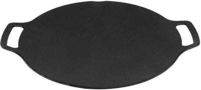 Dailygoods- Grillpan 29cm - Duurzaam Aluminium - Antiaanbakoppervlak - Dubbele Handfunctie - Efficiënt Koken - Voor Thuis/Buiten - Bakplaat
