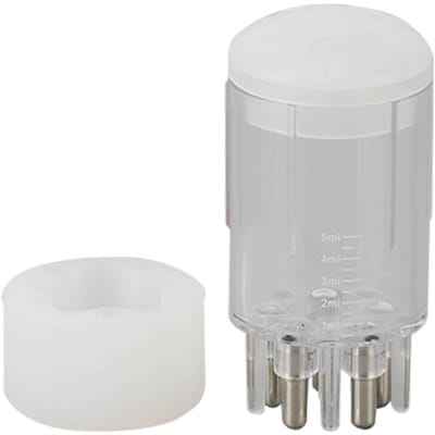 Allecto - Haarvloeistofkam - Haarapplicator - Nauwkeurige schaal - Wit - Hoofdhuidmassage - 4 ml inhoud - Geschikt voor thuisgebruik - Compact design
