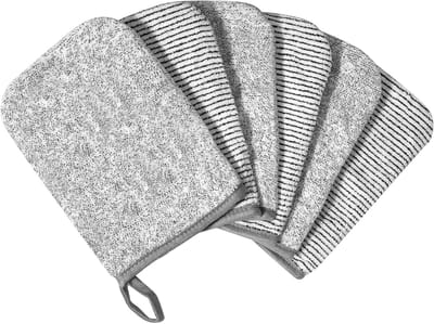 Set van 6 Herbruikbare Wasdoeken van Koraalfleece - Zachte Handdoeken voor Gezicht, Bad en Make-up Verwijdering, 13x20 cm