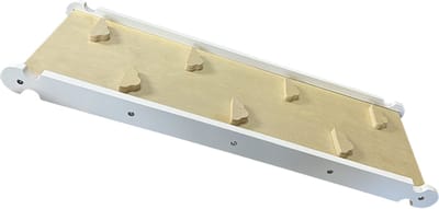 Maxx Kidz Pikler Glijplank & Klimplank - 2 in 1 Houten Klimplank - 7 Klimgrepen - Universele Pikler Uitbreiding - 85 x 32 cm - Wit/Hout