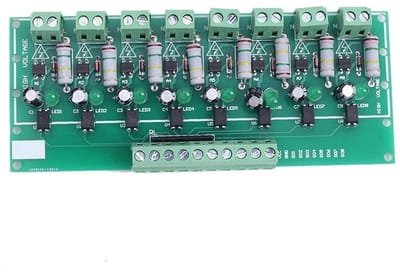 Isolatiemodule - 8 kanalen - optokoppel - AC 110 V - 220 V - PNP-isolatieplaten - testmodule met hoog niveau-uitgang - AC-detectiemodule