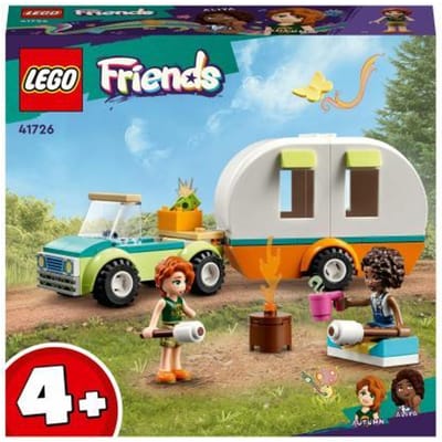 LEGO Friends Kampeervakantie Set met Caravan en Auto en Minipoppetjes- 41726