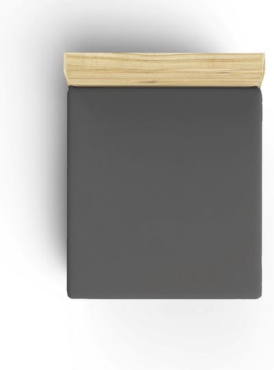 Asir - Hoeslaken - Super King - 100% Katoen - Antraciet - 180 x 230 cm