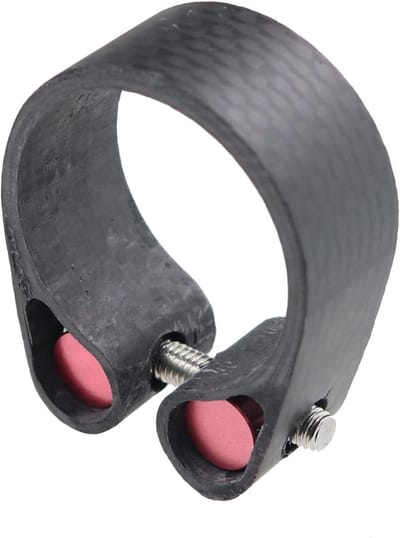 Fietszadelklem - Zadelpenklem - Veilig Fietsen - Ultralicht Koolstofvezel - 27.2-31.6 mm - Mat