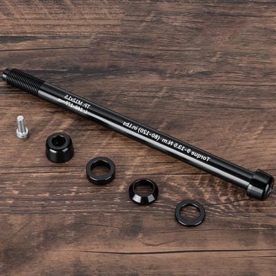 Steekasspiesadapter, fietstrainer steekasspies 12 x 142-1848 mm, P1.5/P1.75, geschikt voor fietsen met verschillende breedtes van de achteras (M12x1.5 160-172)