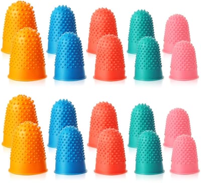 Dailygoods- Vingertips Herbruikbaar - Vingerbeschermer Siliconen - Vingerbeschermer Snijden - Dikke Grip - Verschillende Maten - Gemakkelijk Mee Te Nemen - Vingerbeschermers