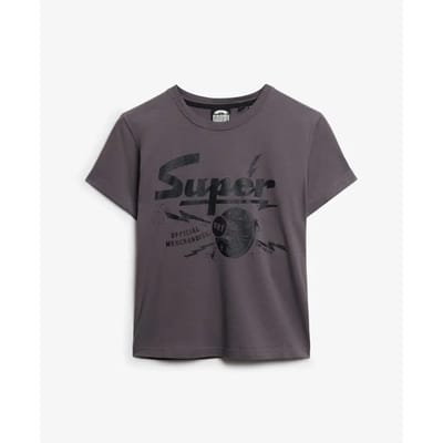 Superdry - Band Merch Aansluitend T-shirt - Dames - T-shirts