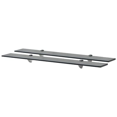 vidaXL - Schappen - zwevend - 2 - st - 80x10 - cm - 8 - mm - glas