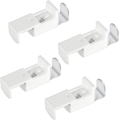 SnelShoppen - Set van 4 plisségordijnen met clips, universele bevestigingsaccessoires voor rolgordijnen, raamdecoratie, vervangingsonderdelen voor gor