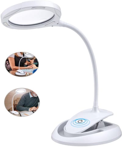 ApexArte® Vergrootglas Met Verlichting - Loeplamp met Led Verlichting - Wit