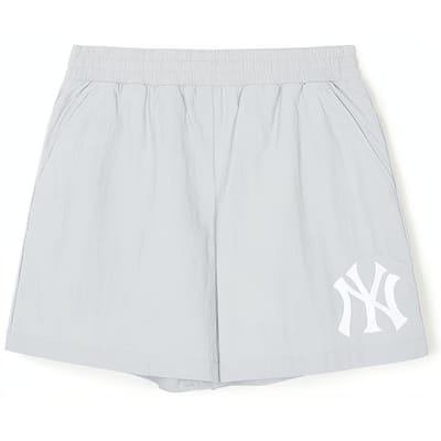 Shorts Décontractés Unisexe à Imprimé Logo des New York Yankees de la MLB avec Poche Latérale et Taille Élastique Gris 3ASMB0243-50GRL XS white