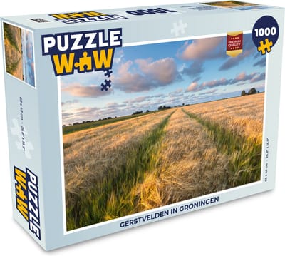 Puzzel Gerstvelden in Groningen - Legpuzzel - Puzzel 1000 stukjes volwassenen