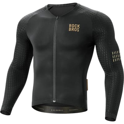 Rockbros YDCX008 Diamond Long Sleeve Cycling Jersey Size XL - Black