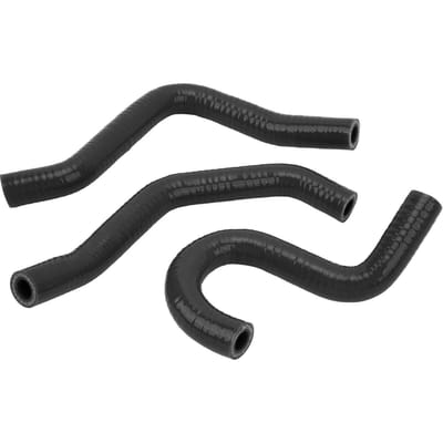 3 Stuks Motorfiets Radiatorslang Verdikt Hoge Temperatuurbestendig Siliconen Radiateur Koelvloeistofslang Voor CR80R CR85R Zwart zwart