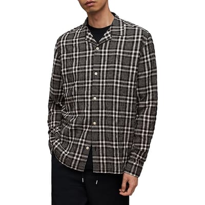 AllSaints Corvus Ls Shrt Jet Black Größe: XS | Casual hemden Outlet | Herren | Schwarz