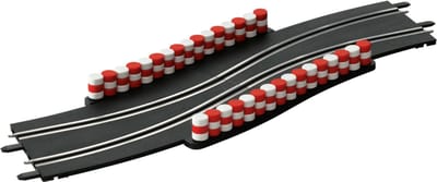 Carrera Go!!! Racebaanonderdeel - GO!!! Chicane wegversmalling stukken - 458mm lang - 2 Baandelen onderdeel