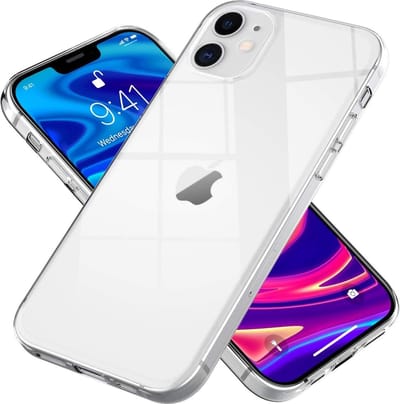 Ceezs siliconen Hoesje geschikt voor Apple iPhone 12 / 12 Pro - Transparant / doorzichtig - Stijlvolle en Kwalitatieve Backcover voor Optimale Bescherming