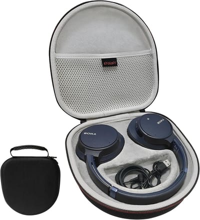 Beschermende Hard Case voor WH-CH720N/WH-CH700N/WH-CH710N Hoofdtelefoons, Ideaal voor Reizen, Zwart, Duurzaam en Compact