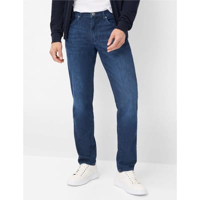 Brax Heren Jeans  Style CADIZ ATLANTIC SEA USED, denim donkerblauw, maat 36/32