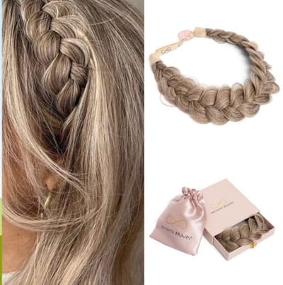 Infinity Braids - Viènne Messy Braid - Haarband - Haarband Dames - Haarbanden - Haarband Meisje - Messy Braid Viènne Creamy Toffee