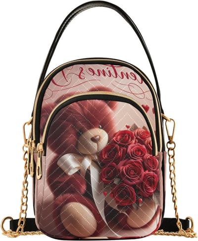 Schoudertas Portemonnee - Dames Tas - Dagelijks Gebruik - Afneembare Kettingband - 20 x 15 cm - Zwart