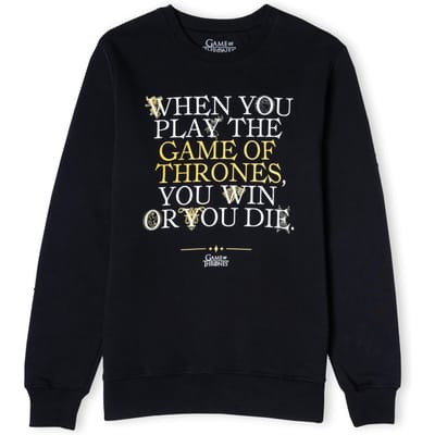 Game of Thrones Win Or Die Unisex Sweatshirt - Zwart - S