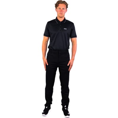 Sjeng Sports MATT Heren Zwarte Trainingsbroek Powerstretch Broek met Ritssluiting Zakken Verstelbare Taille Comfortabele Sportkleding