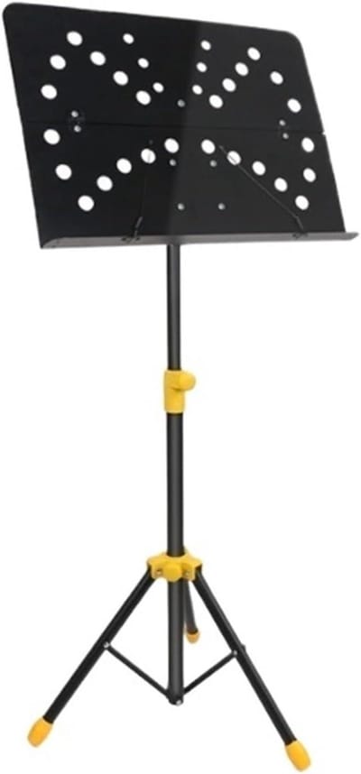 Muziekstandaard Opvouwbaar - Verstelbare Standaard - Bladmuziek Houden - Draagbaar Ontwerp - 485 x 1405 cm - Zwart